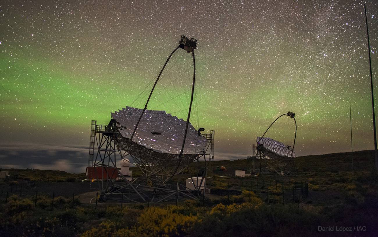 Los gemelos MAGIC detectan los rayos gamma de una lejana galaxia activa
