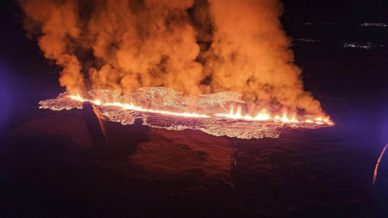 Nueva erupción volcánica en el suroeste de Islandia